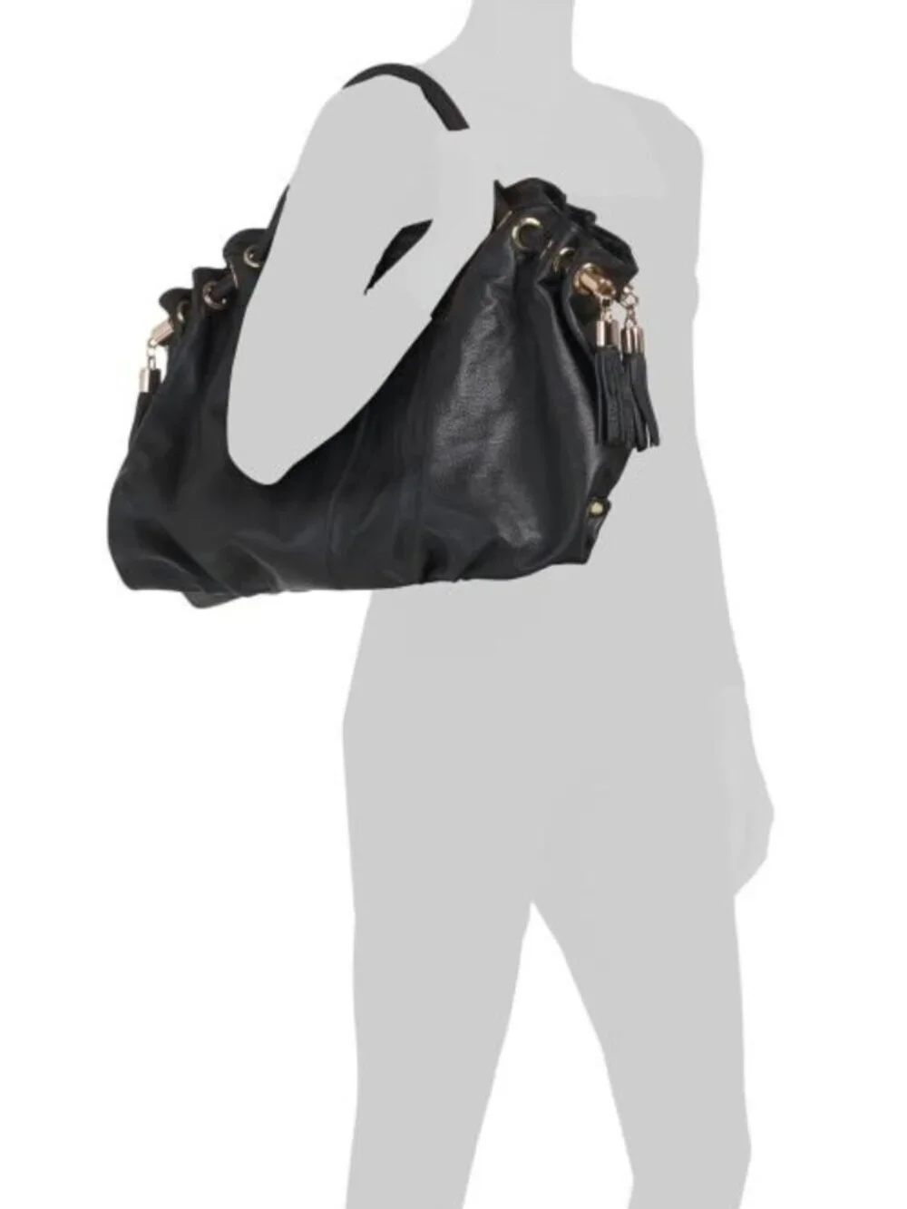AMERILEATHER Leather Musette Satchel